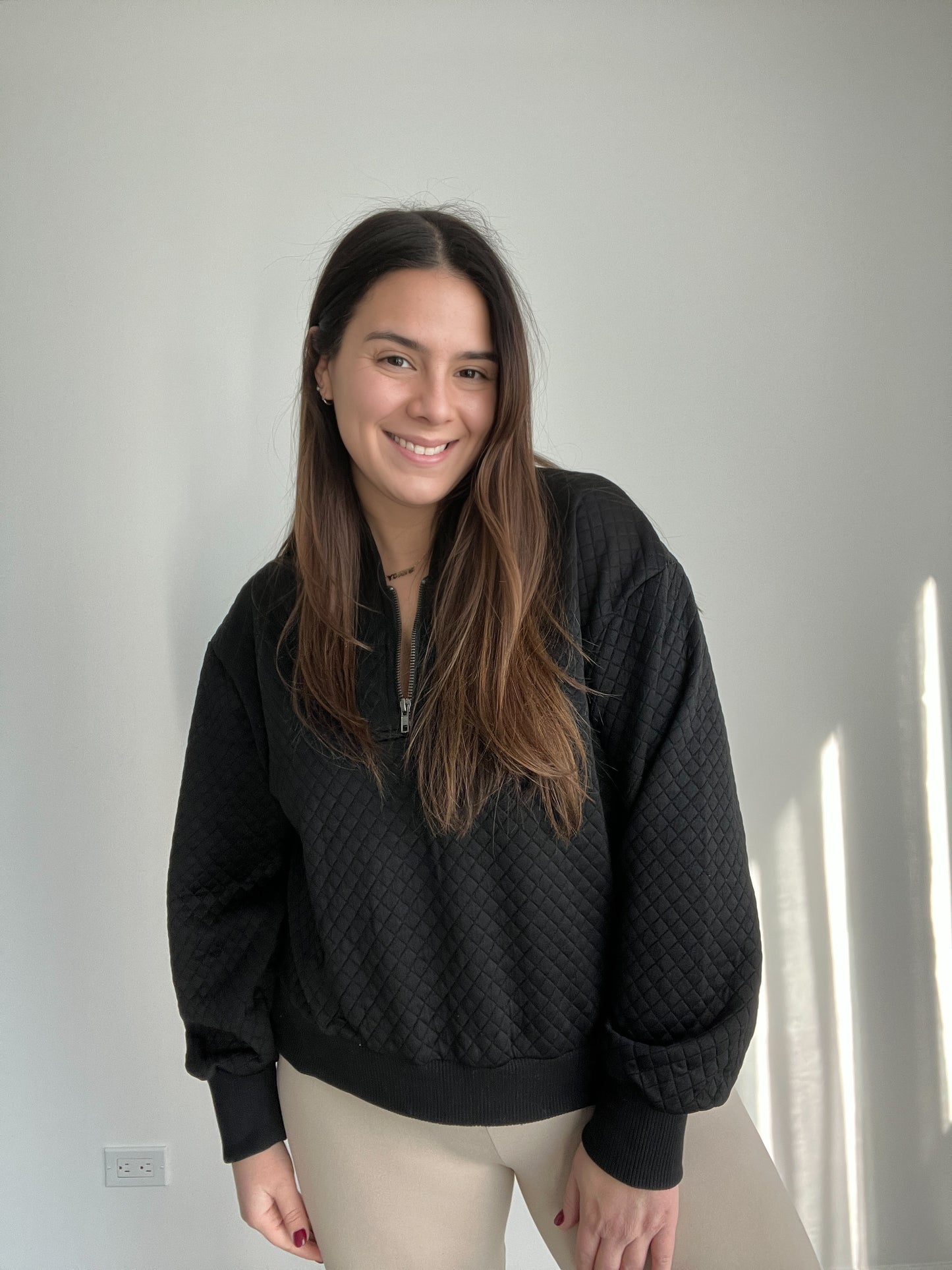 The Quilted Half Zip