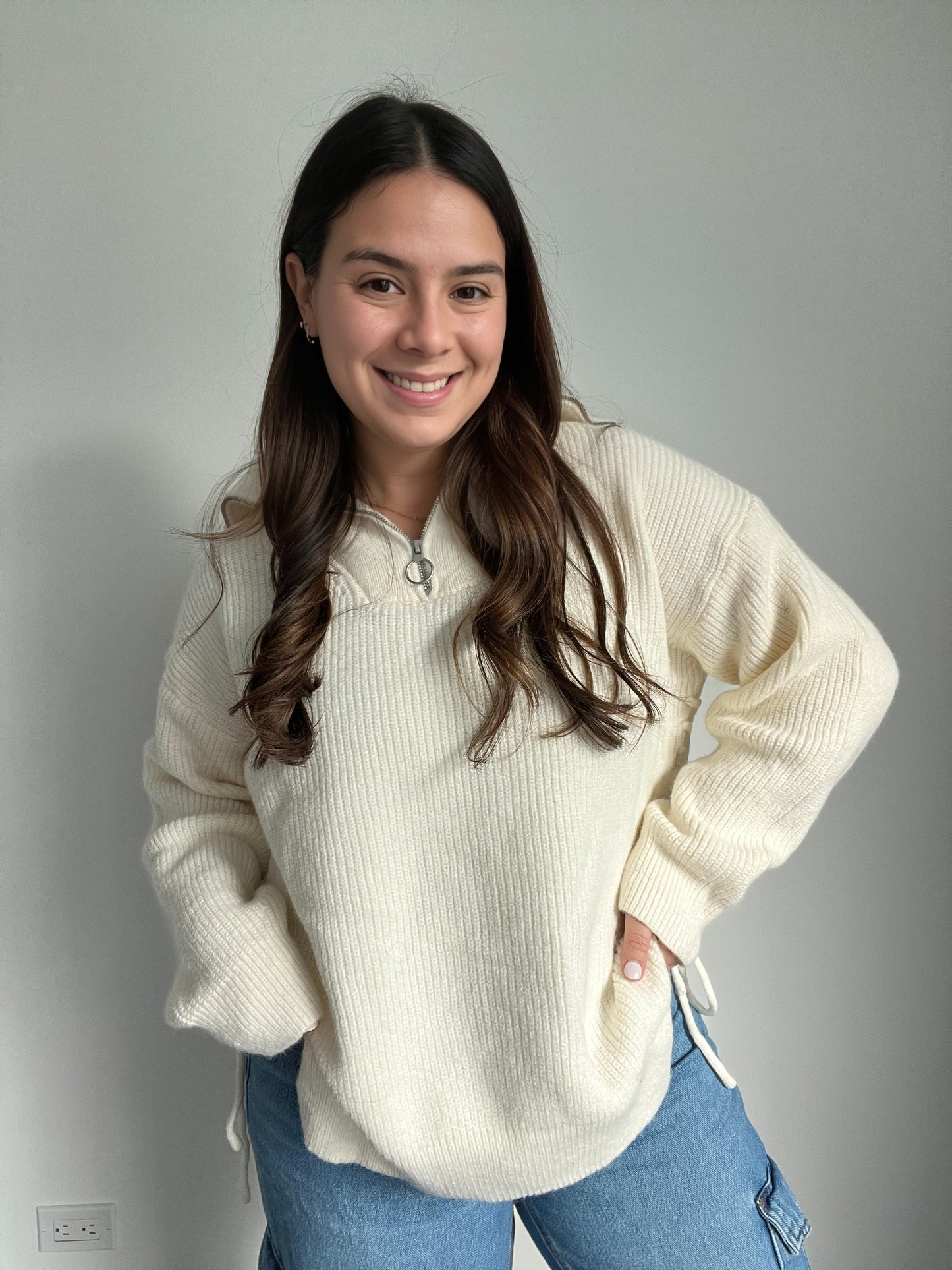 French White Sweater