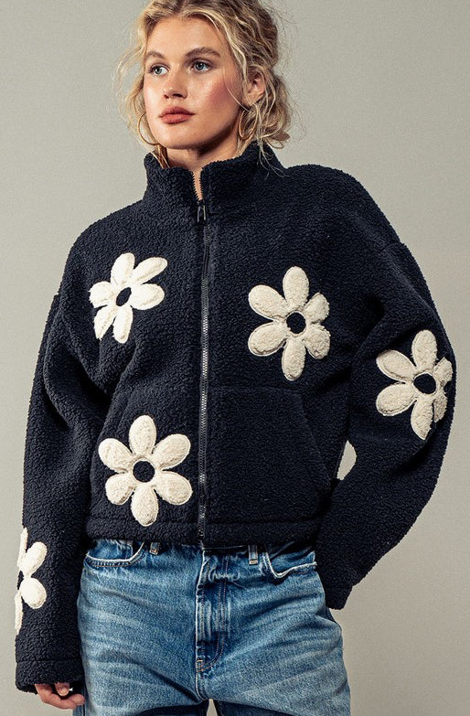 Wild Flower Zip Up