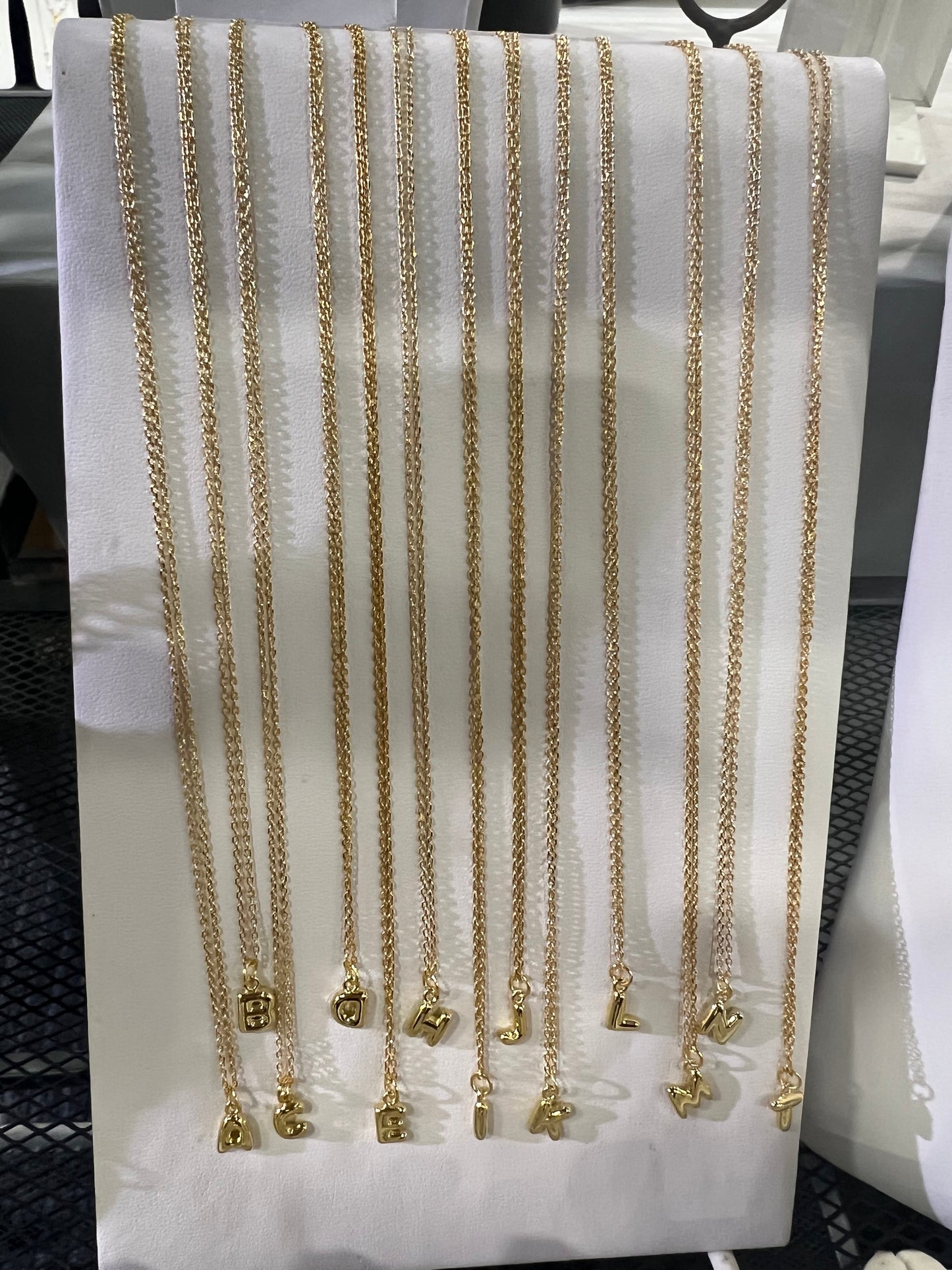 Initial Bubble Necklace