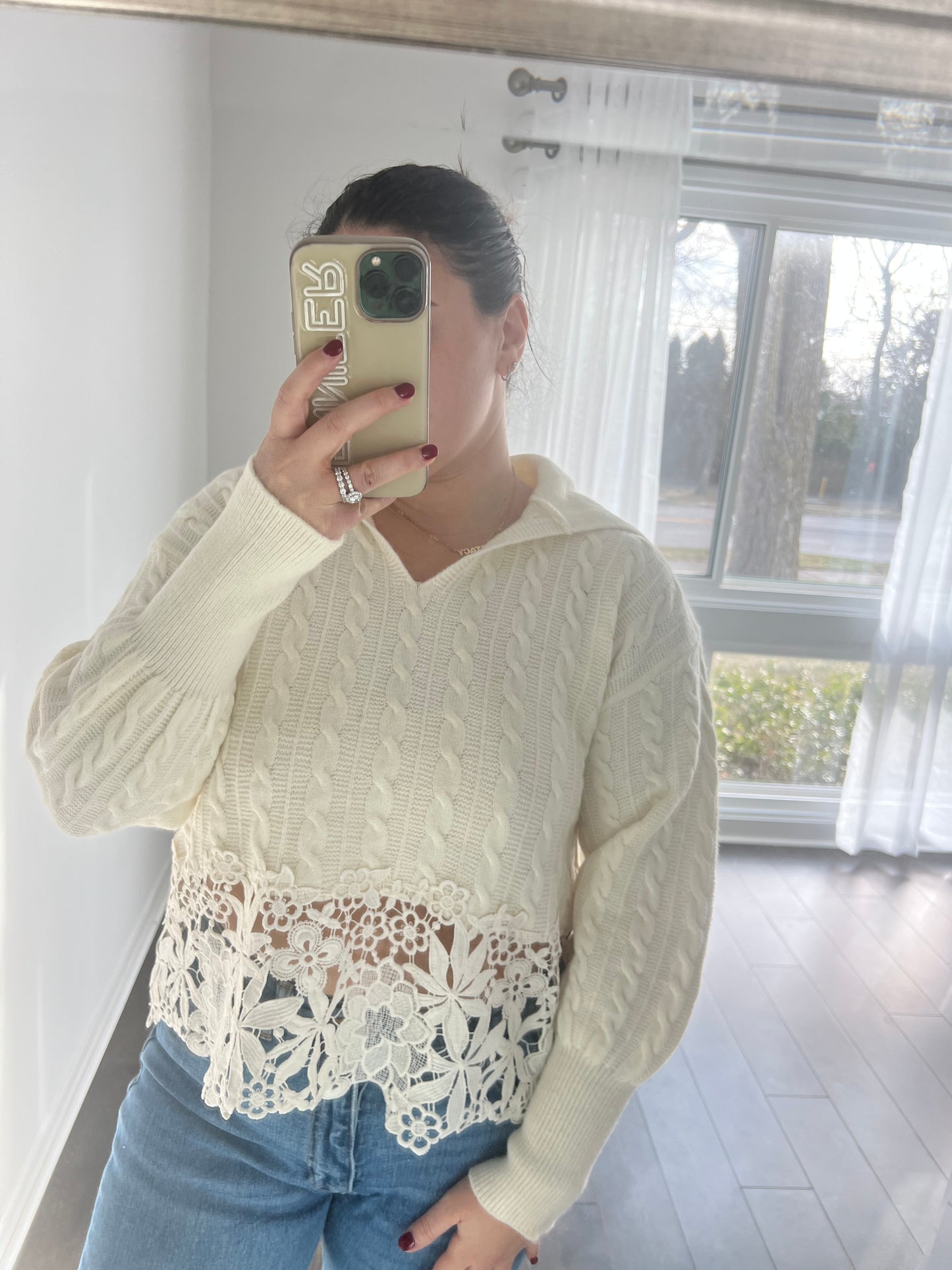 Winter Lace Pullover
