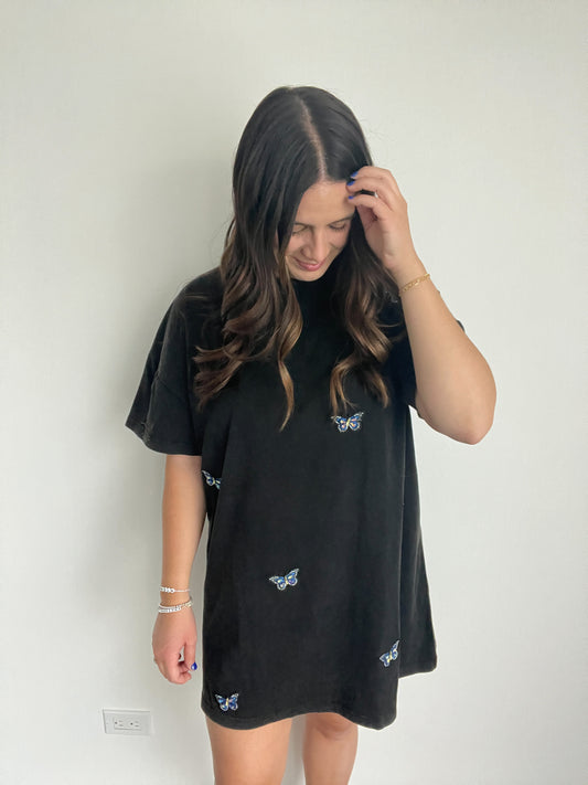 Butterfly T Shirt Dress